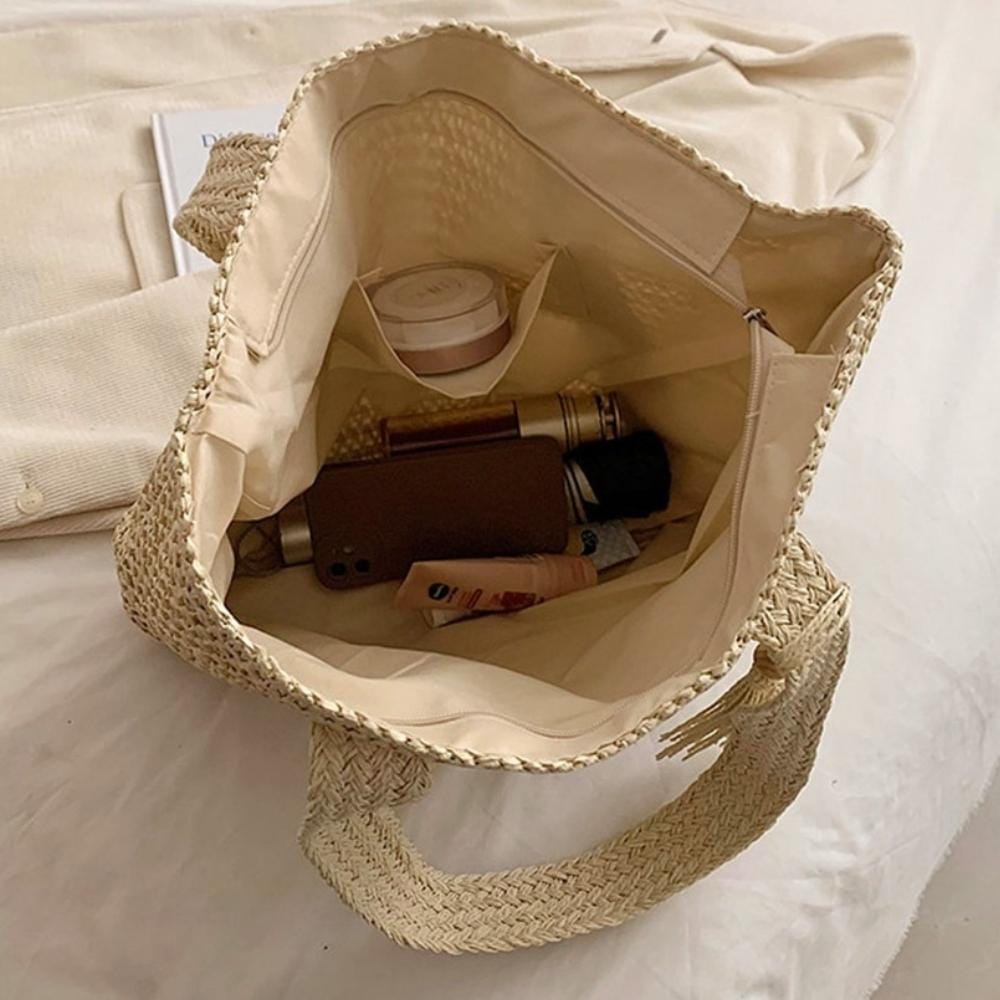 Carlota - Bolso de playa tejido de gran capacidad | CARMEN VELVET