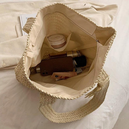 Carlota - Bolso de playa tejido de gran capacidad | CARMEN VELVET