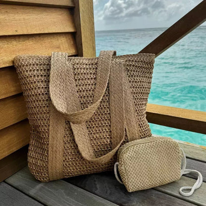 Carlota - Bolso de playa tejido de gran capacidad | CARMEN VELVET