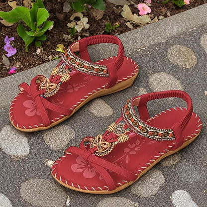 Serena - Sandalias gladiadoras adornadas