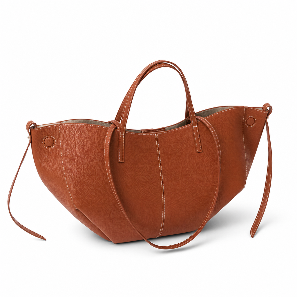 Liora - Bolso Tote Grande de Mujer elegante en cuero granulado - CARMEN VELVET