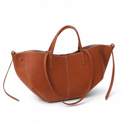 Liora - Bolso Tote Grande de Mujer elegante en cuero granulado - CARMEN VELVET