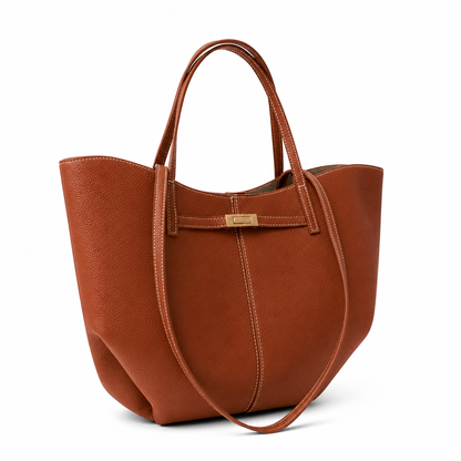 Liora - Bolso Tote Grande de Mujer elegante en cuero granulado - CARMEN VELVET