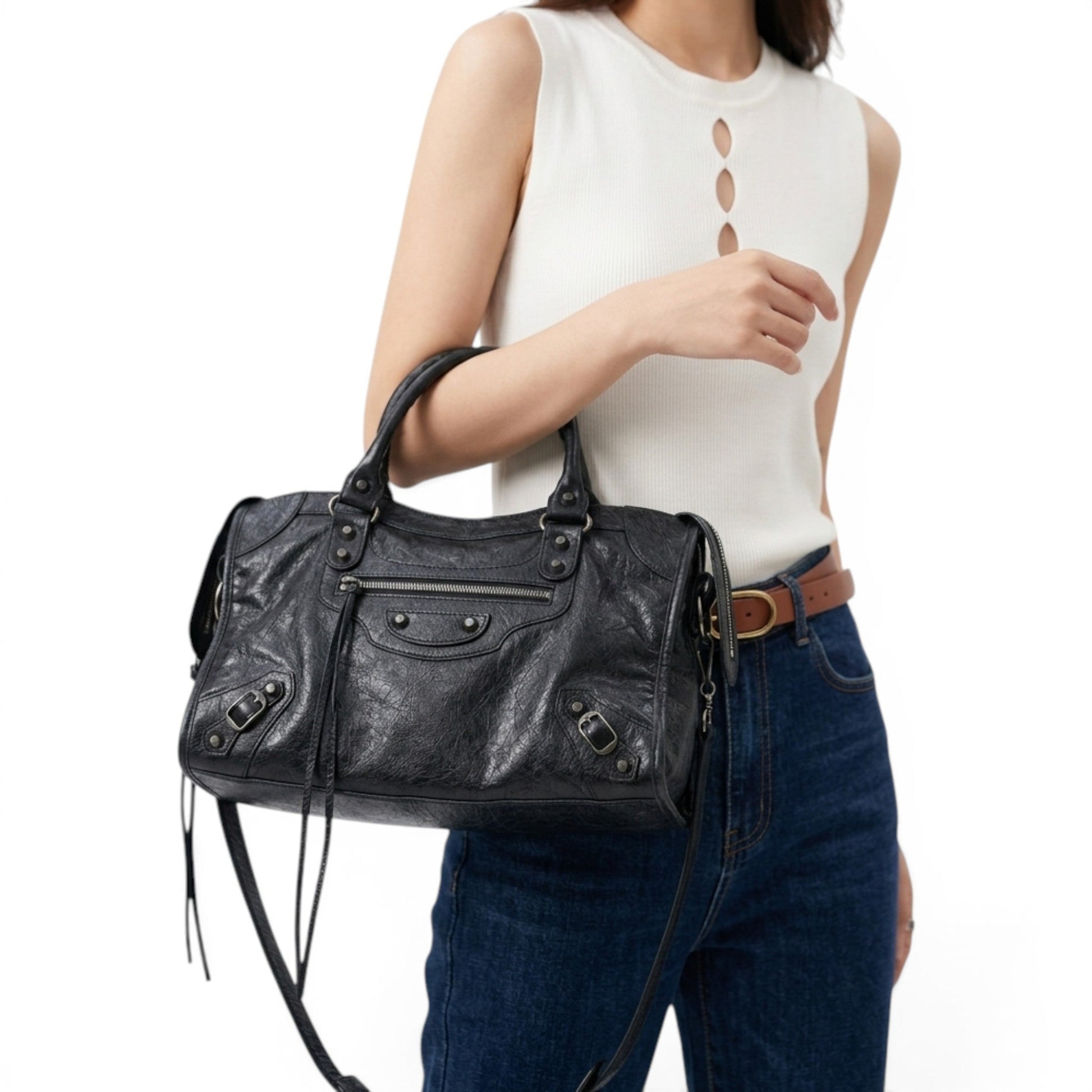 Nalya - Bolso Bandolera de mujer Vintage gran capacidad - CARMEN VELVET