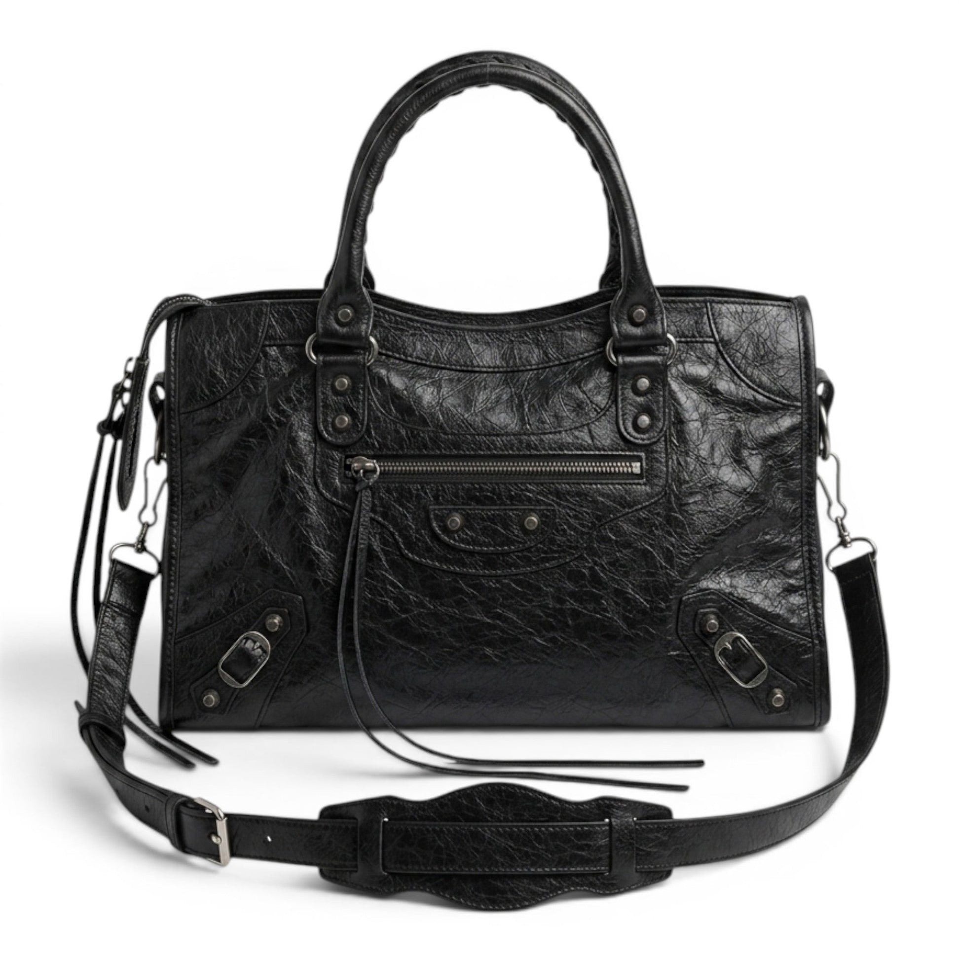 Nalya - Bolso Bandolera de mujer Vintage gran capacidad - Negro - CARMEN VELVET