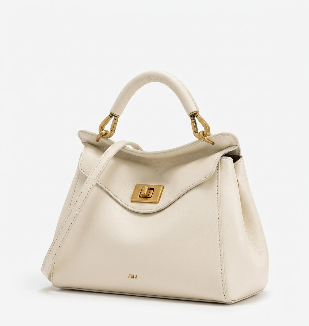 Paola - Bolso Grande de mujer en cuero liso - CARMEN VELVET