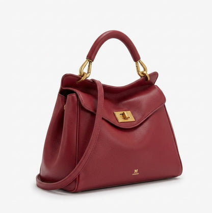 Paola - Bolso Grande de mujer en cuero liso - CARMEN VELVET