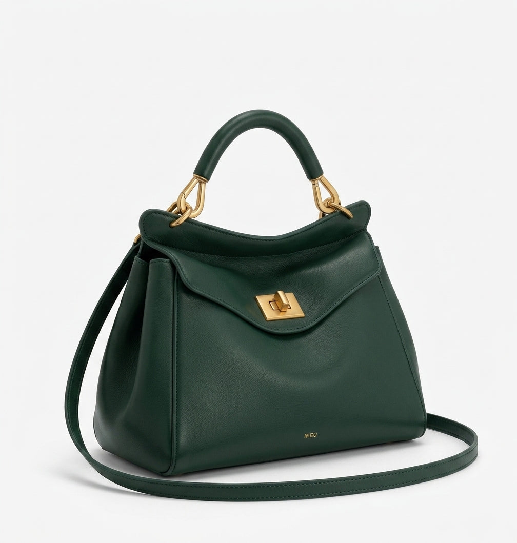 Paola - Bolso Grande de mujer en cuero liso - CARMEN VELVET