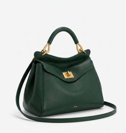 Paola - Bolso Grande de mujer en cuero liso - CARMEN VELVET
