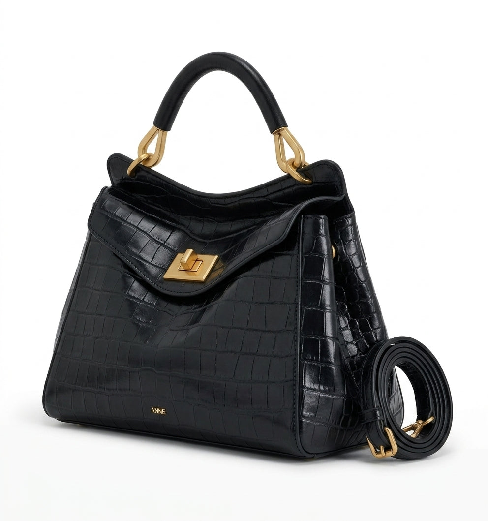 Paola Croco - Bolso Grande de mujer en Cuero Efecto Croco - CARMEN VELVET