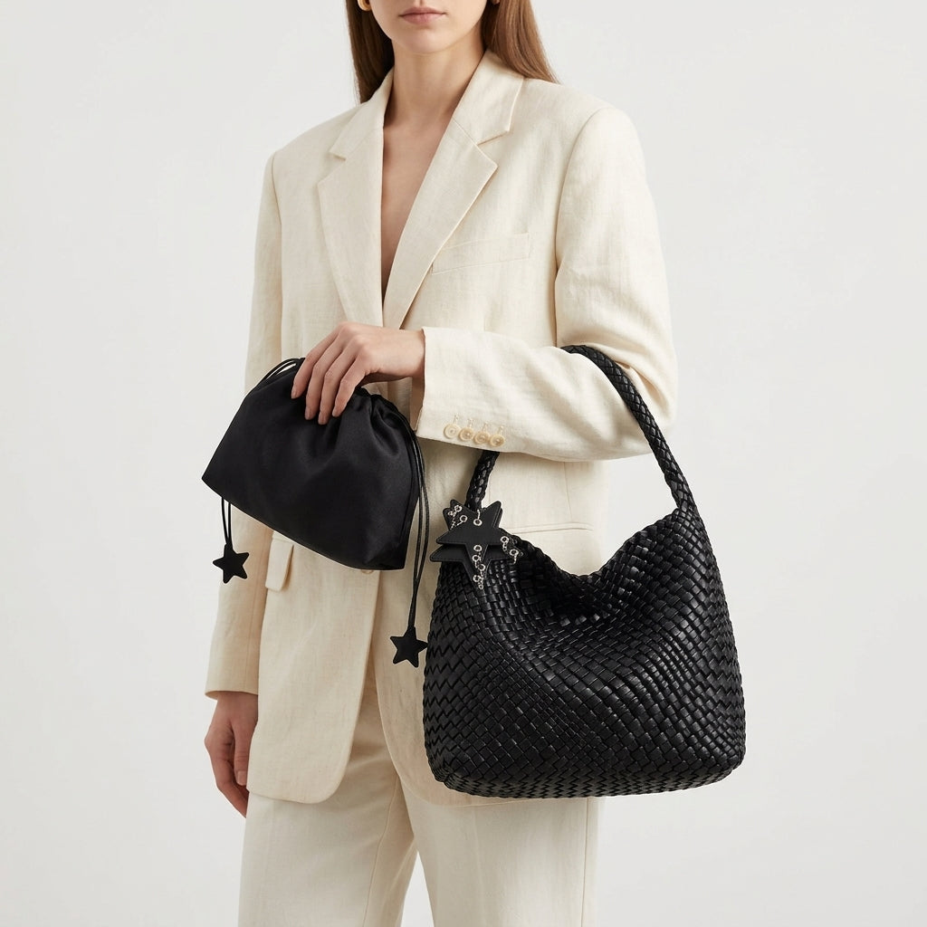 Althéa - Bolso Tote de Mujer trenzado gran capacidad - CARMEN VELVET