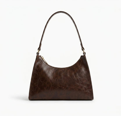 ÈVE - Bolso cuero resistente Vintage - Café - CARMEN VELVET
