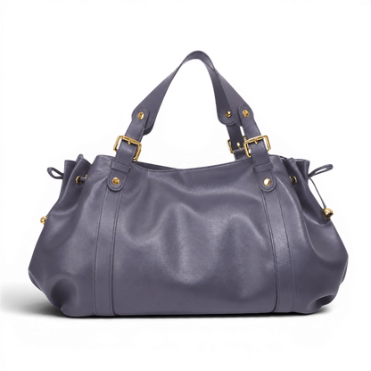 NWAE - Bolso Grande de Cuero - Violeta - CARMEN VELVET