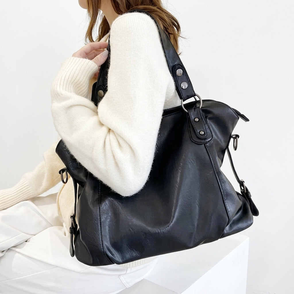 LUCIE - Bolso para el Día a Día de lujo en cuero - CARMEN VELVET