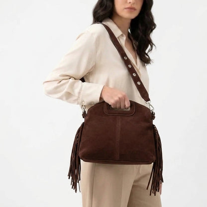 Sélya - Bolso Pequeño de mujer flecos bohemio Chic - CARMEN VELVET