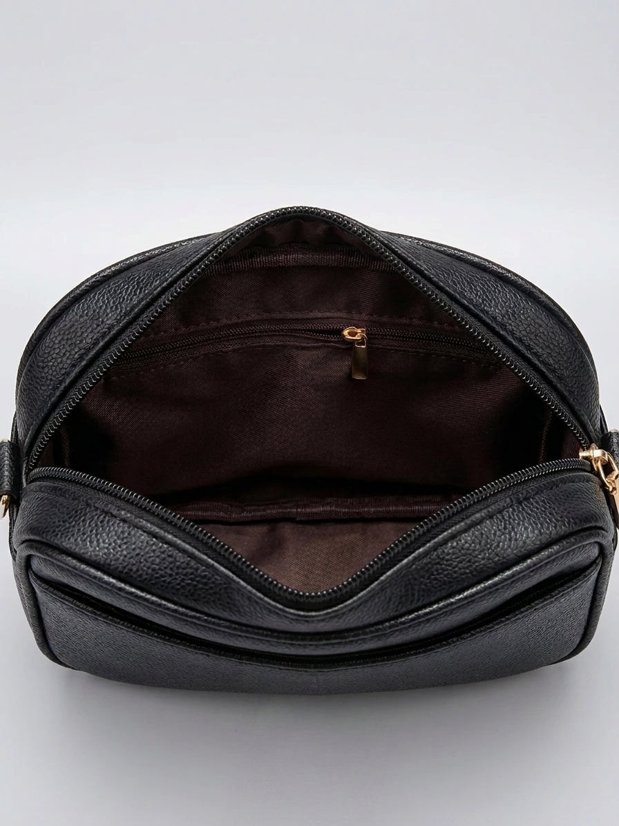 AMANDA - Bolso Pequeño multibolsillos en cuero - CARMEN VELVET