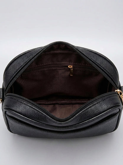 AMANDA - Bolso Pequeño multibolsillos en cuero - CARMEN VELVET