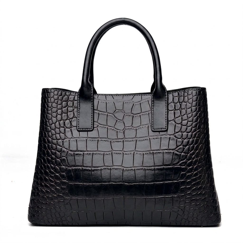 HÉBÉ - Bolso Grande efecto croco con bandolera - CARMEN VELVET