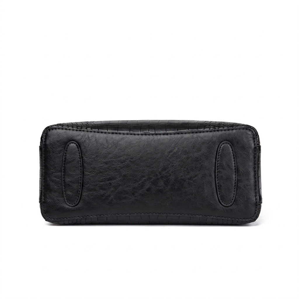 HÉBÉ - Bolso Grande efecto croco con bandolera - CARMEN VELVET