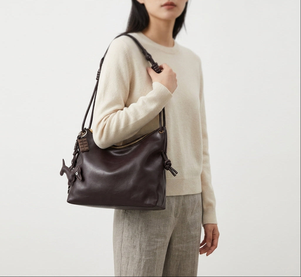 Coco - Bolso Bandolera de Mujer en cuero suave - CARMEN VELVET