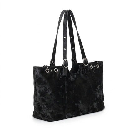 Raven - Bolso Tote Grande de Mujer en ante efecto envejecido - CARMEN VELVET