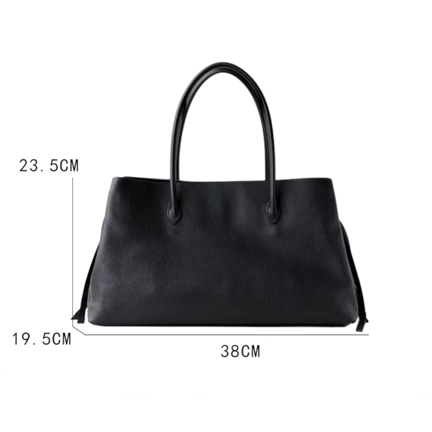 LEATY - Bolso Grande en cuero auténtico - CARMEN VELVET