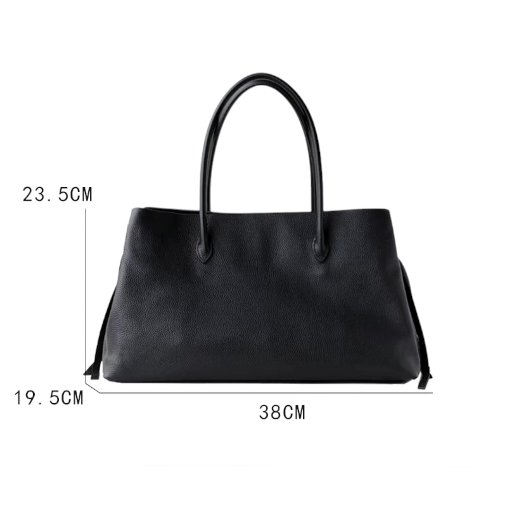 LEATY - Bolso Grande en cuero auténtico - CARMEN VELVET