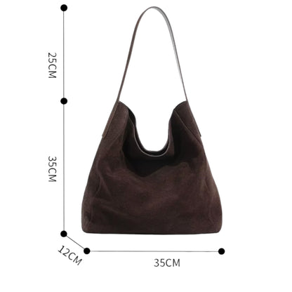 GANYA - Bolso Grande para el Día a Día suave en ante - CARMEN VELVET