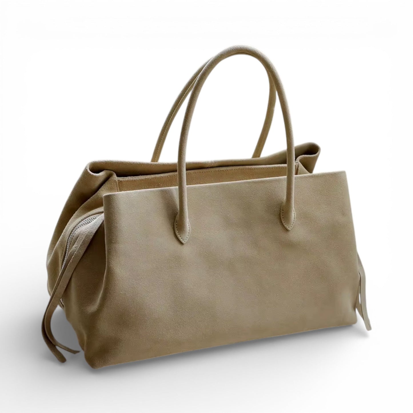 LEATY - Bolso Grande en cuero auténtico - CARMEN VELVET