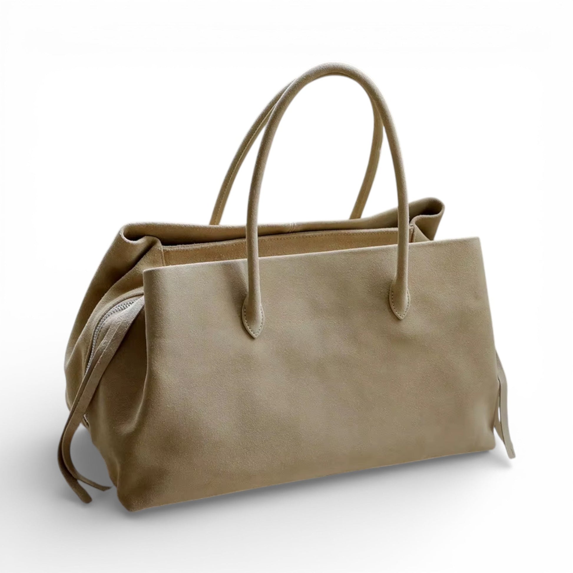 LEATY - Bolso Grande en cuero auténtico - CARMEN VELVET