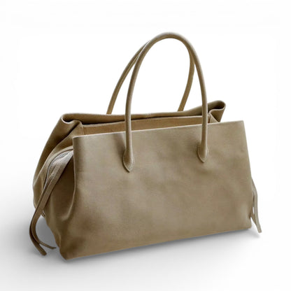 LEATY - Bolso Grande en cuero auténtico - CARMEN VELVET
