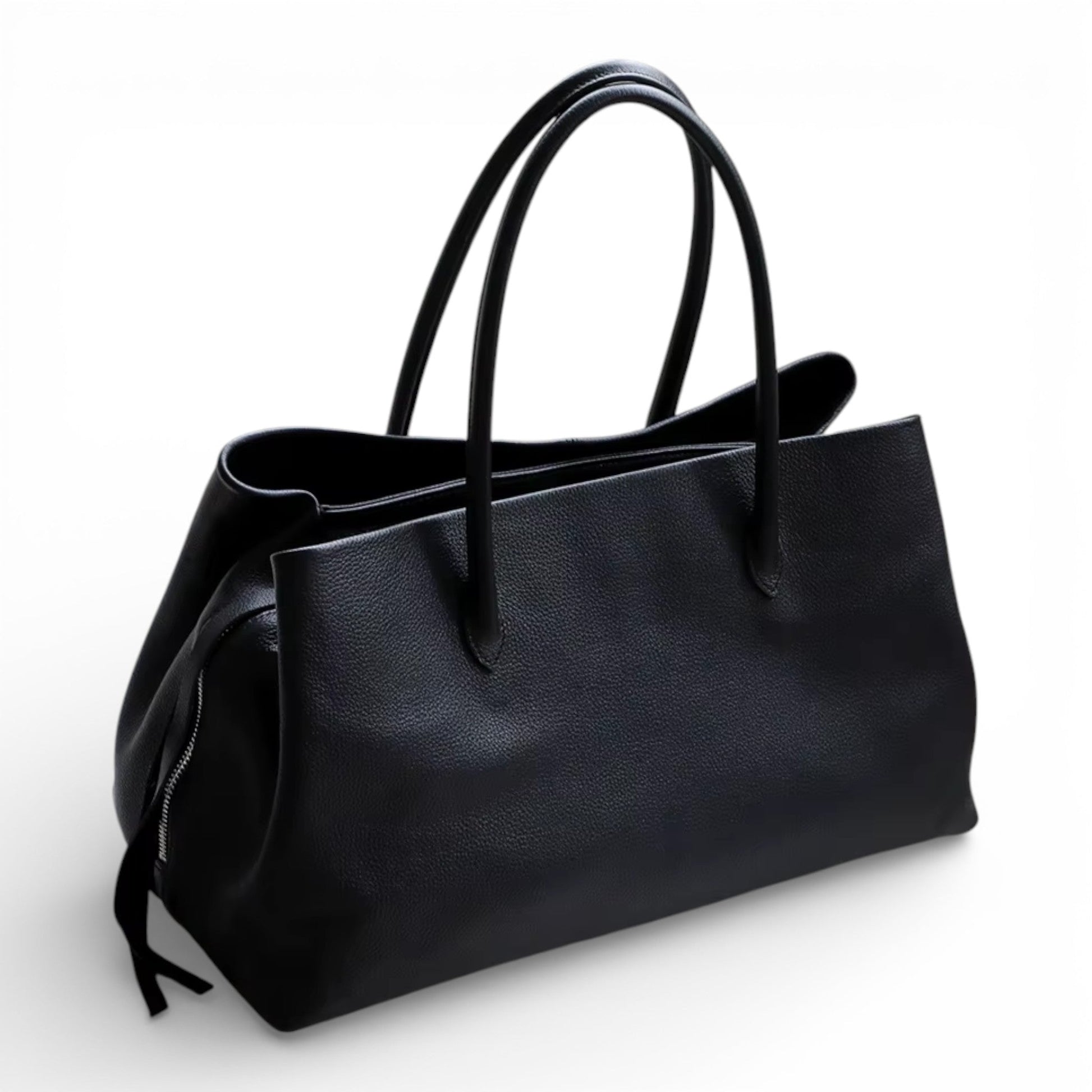 LEATY - Bolso Grande en cuero auténtico - CARMEN VELVET