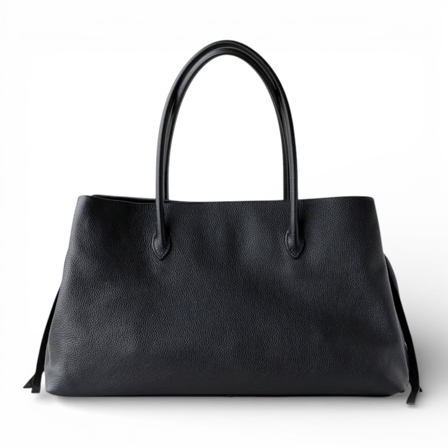 LEATY - Bolso Grande en cuero auténtico - Negro - CARMEN VELVET