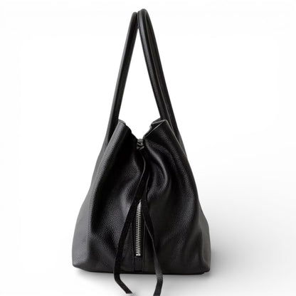 LEATY - Bolso Grande en cuero auténtico - CARMEN VELVET