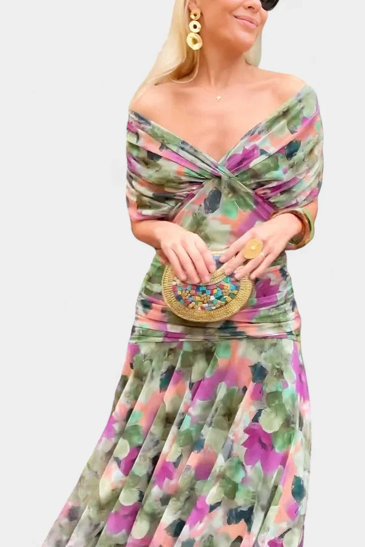 Azure - Vestido floral de elegancia ligera