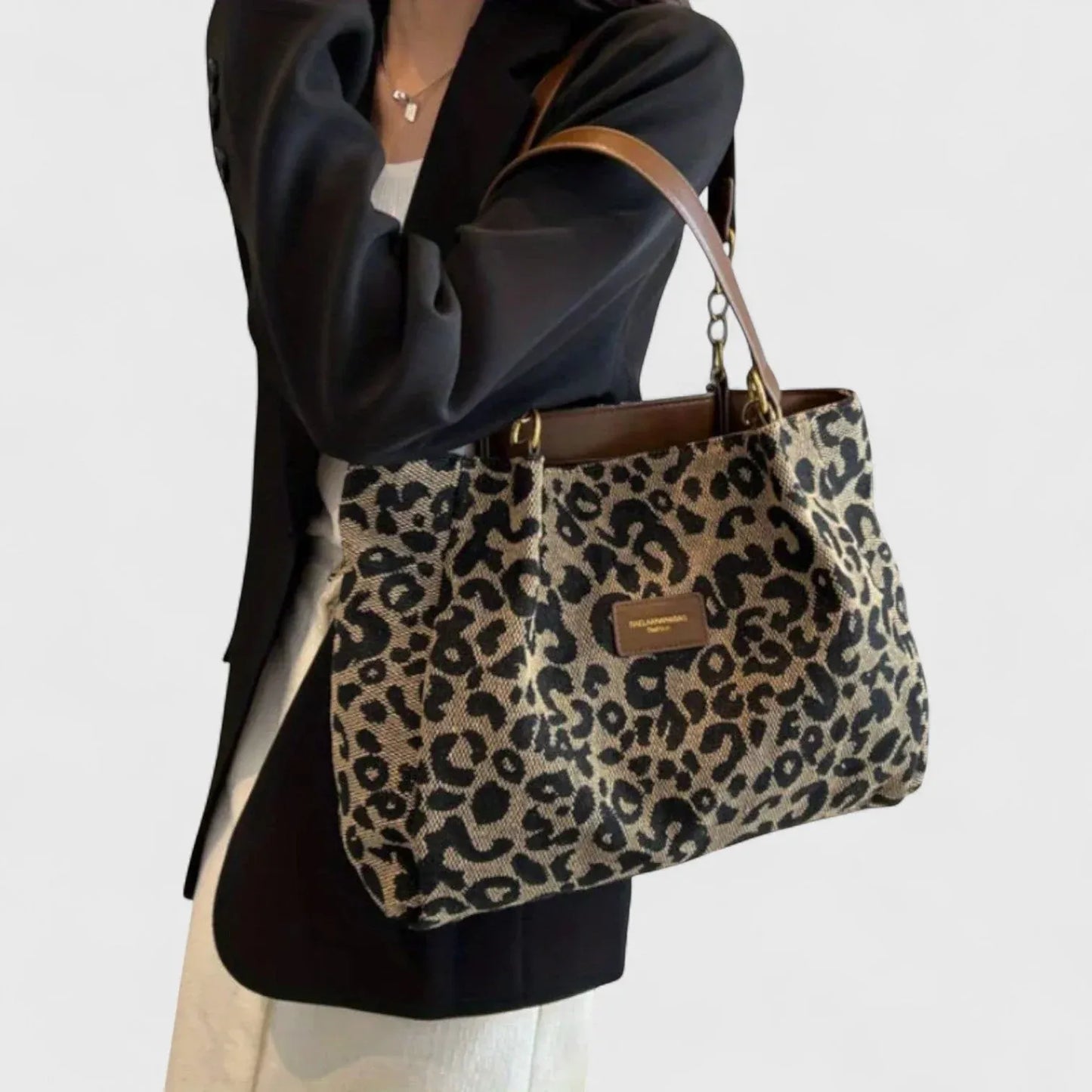 Bruna - Bolso con elegante motivo de leopardo
