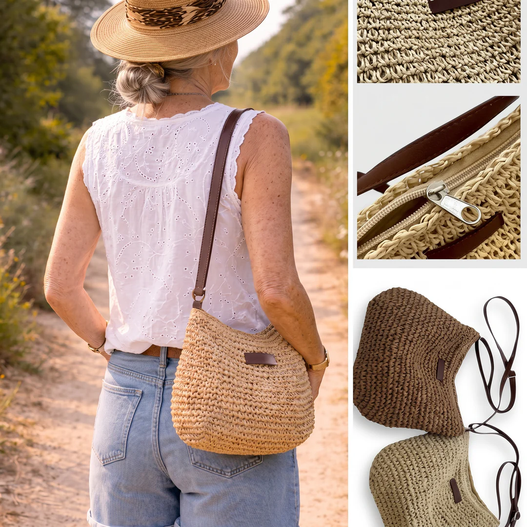Amaia - Bolso de textura trenzada Elegante