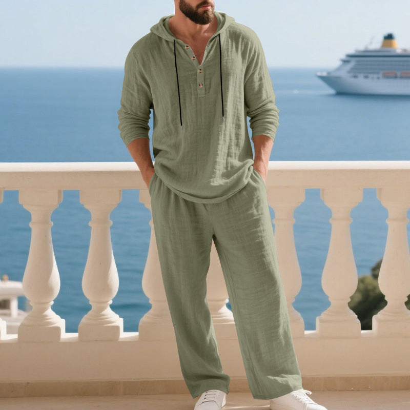 Winston - Conjunto de sudadera con capucha y pantalón de corte relajado