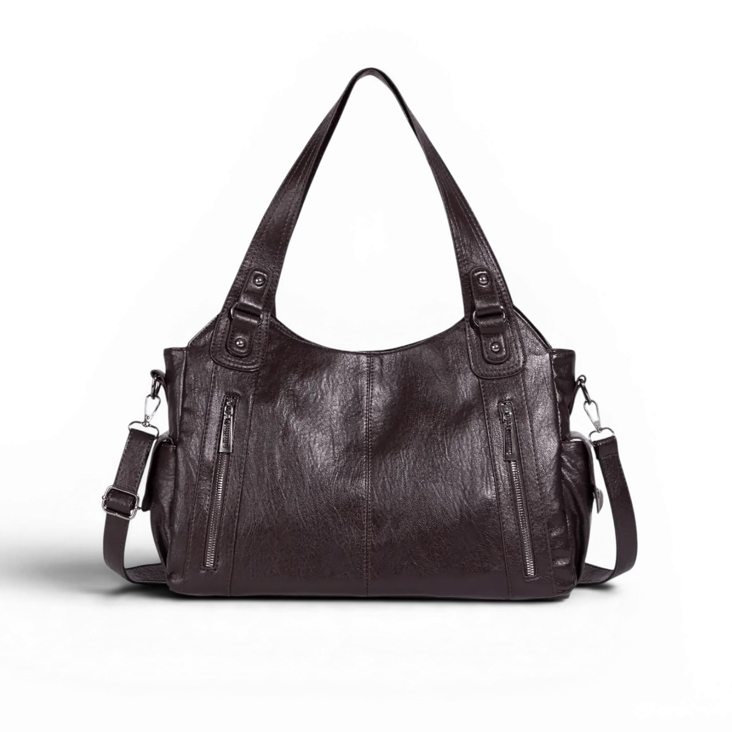 Lilly - Bolso para el Día a Día con cremallera - Café - CARMEN VELVET