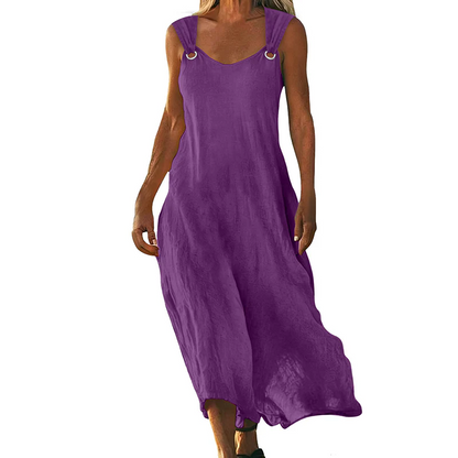 Leila - Vestido largo con tirantes de anillas