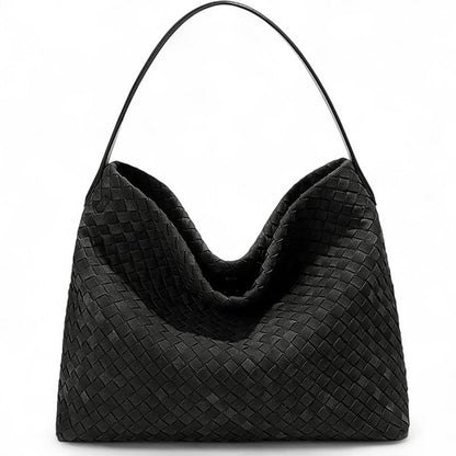 Liam - Bolsos Tote Trenzados de Tendencia - Negro - CARMEN VELVET