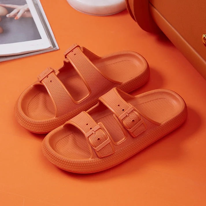 Iria - Sandalias con pisada acolchada con doble ajuste