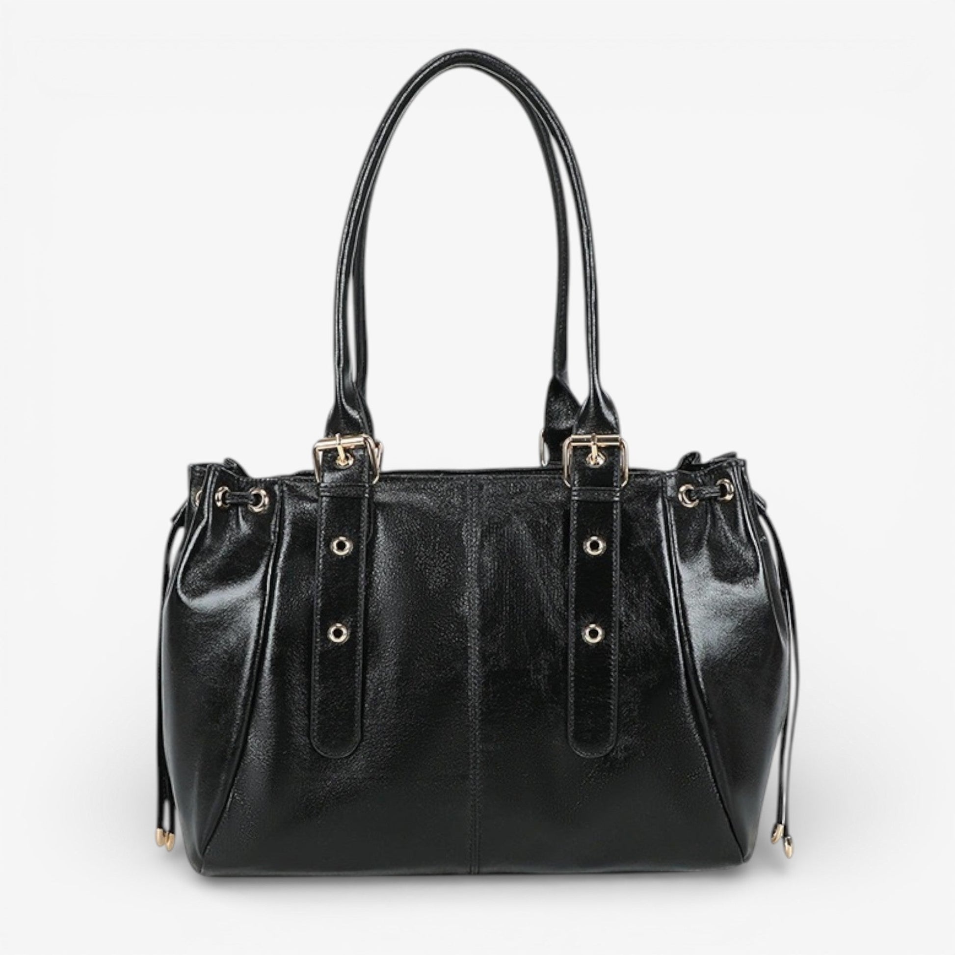 SANTRY - Bolso con brillante gran formato - Negro - CARMEN VELVET
