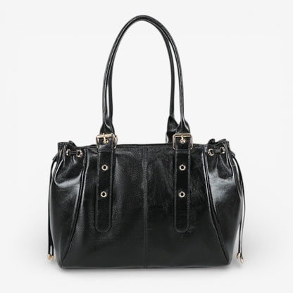 SANTRY - Bolso con brillante gran formato - Negro - CARMEN VELVET