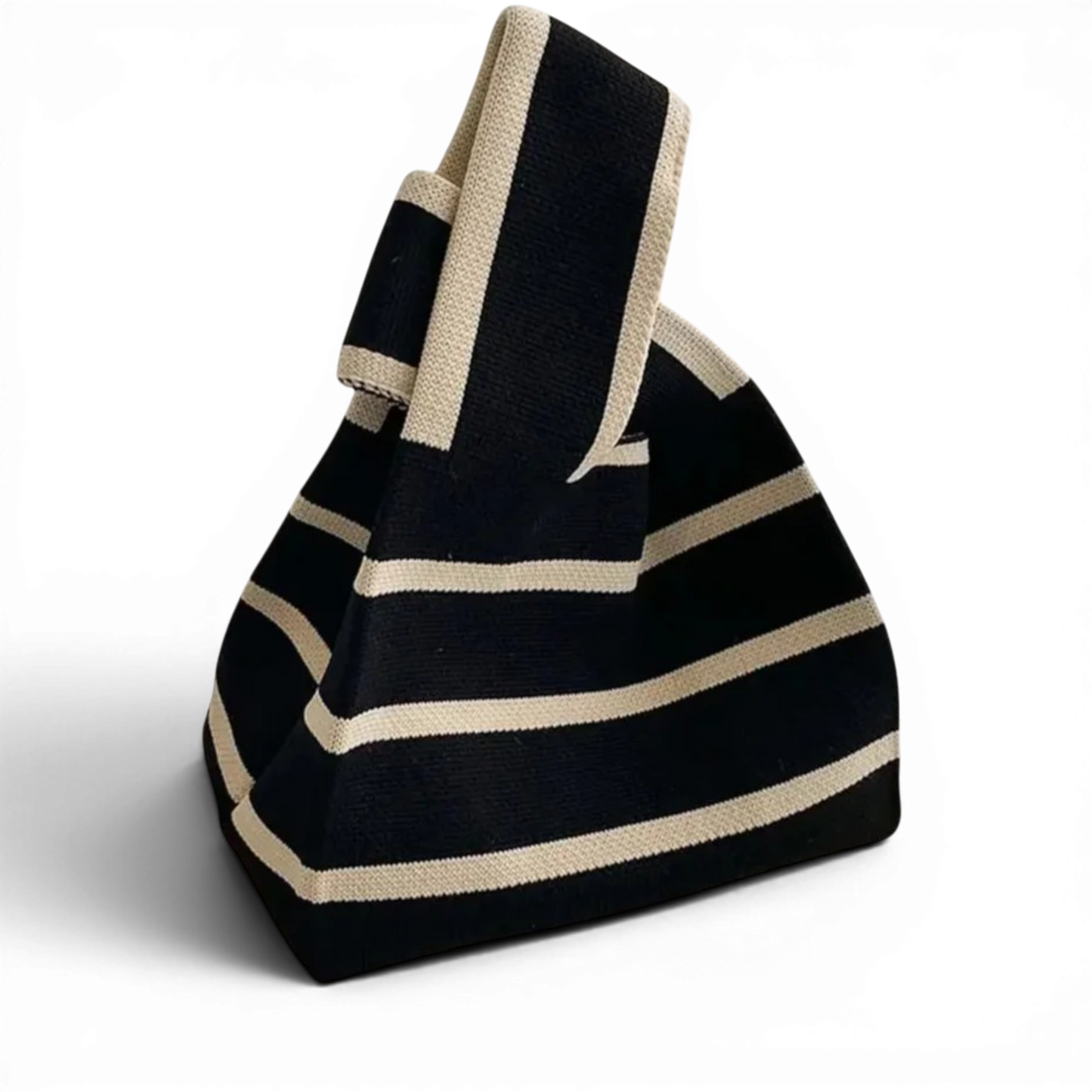 FAYA - Bolso Pequeño en lona con lazo - Negro - CARMEN VELVET