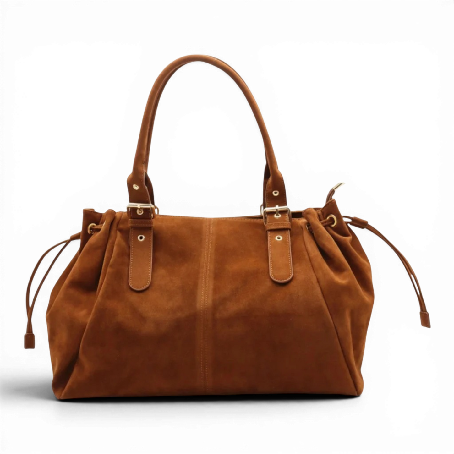 EYNA XL Ante - Bolso para el Día a Día de ante grande - Marrón - CARMEN VELVET