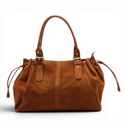 EYNA XL Ante - Bolso para el Día a Día de ante grande - Marrón - CARMEN VELVET