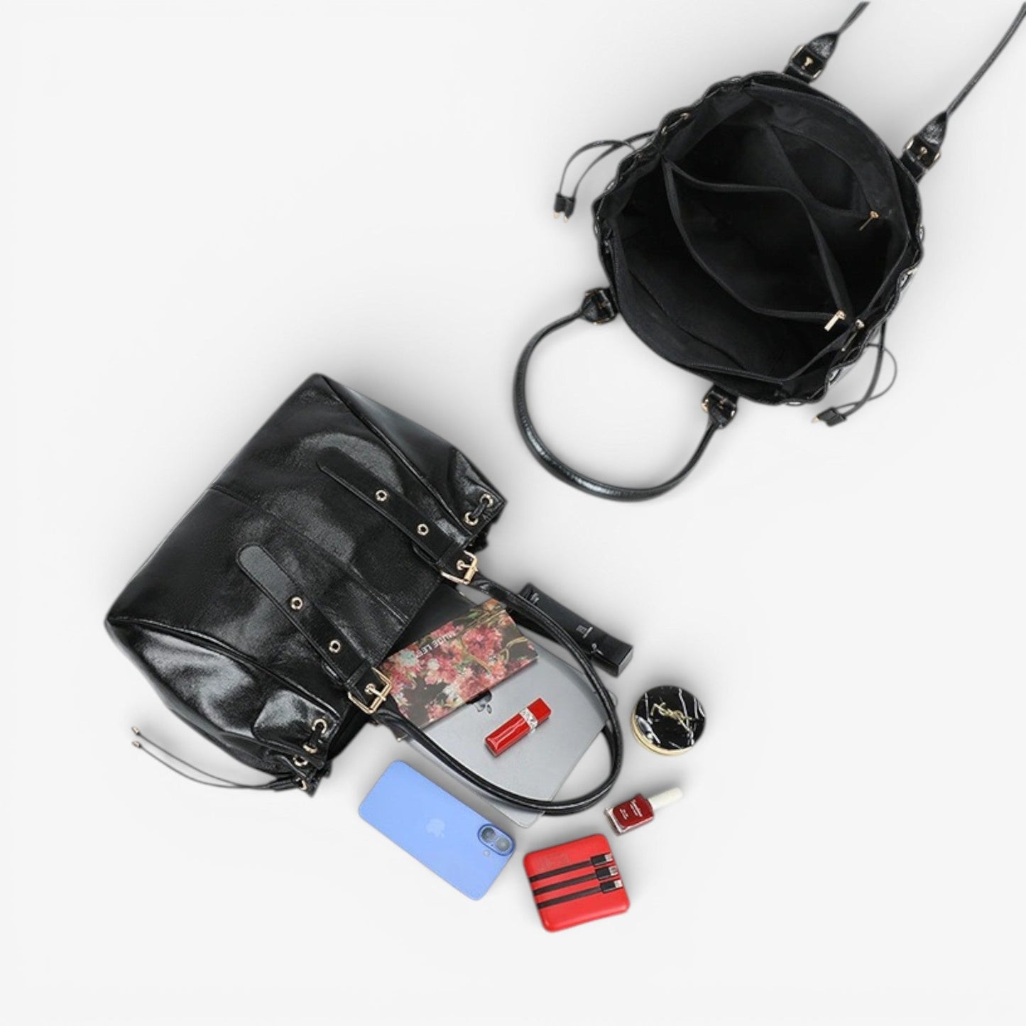 SANTRY - Bolso con brillante gran formato - CARMEN VELVET