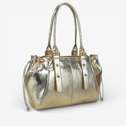 SANTRY - Bolso con brillante gran formato - Dorado - CARMEN VELVET
