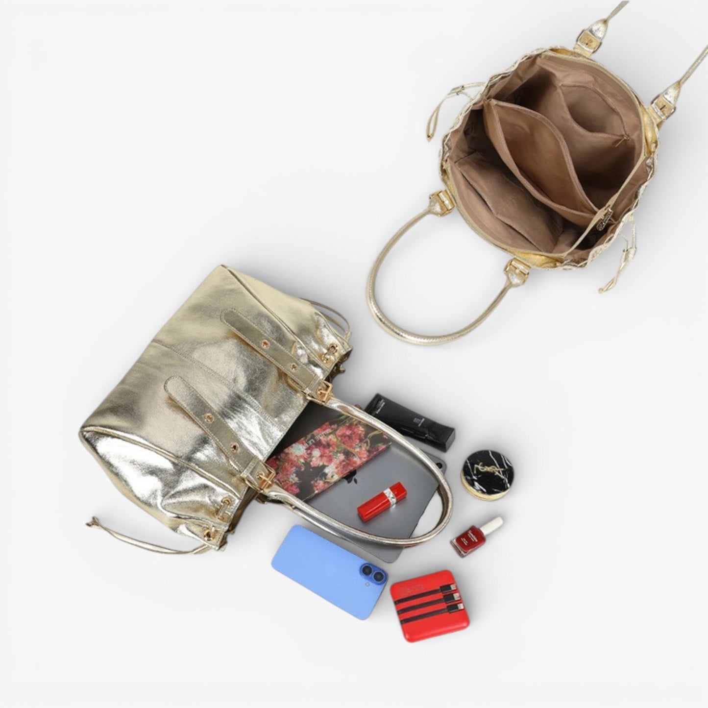 SANTRY - Bolso con brillante gran formato - CARMEN VELVET